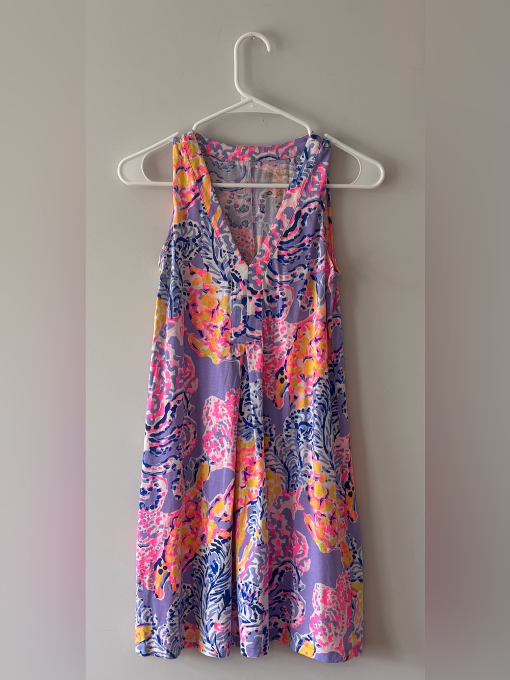 Lilly Pulitzer Amina Lilac Verbena So Snappy Turtle Print Swing Dress Size XXS